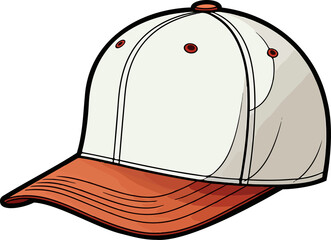 Wall Mural - Baseball hat clipart design illustration