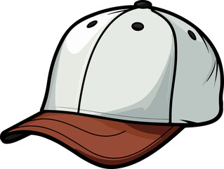 Wall Mural - Baseball hat clipart design illustration