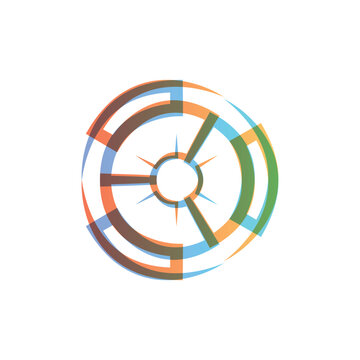 abstract colorfull logo design