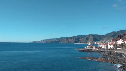 Wall Mural - The beautiful coast of the island of Madeira in the ocean