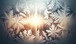 © Wirestock - AI generated illustration of a frosty winter scene with intricate snow crystals on a windowpane