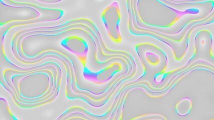 Poster - Beautiful abstract wavy lines technology backdrop wave digital effect particles. Seamless Loop 4k