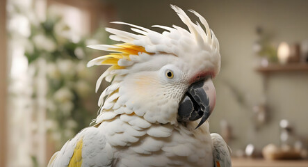 Wall Mural - White Cockatoo parrot