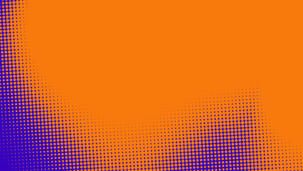 Poster - abstract dots halftone orange purple colors pattern gradient texture background.