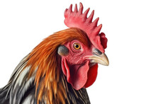 Head Of An Rooster - Isolated, No Background