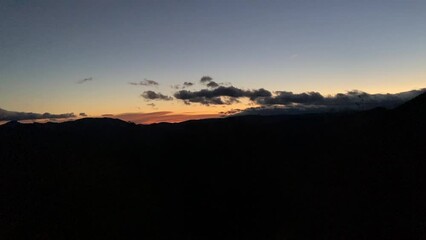 Wall Mural - Coucher de soleil dans les Cévennes