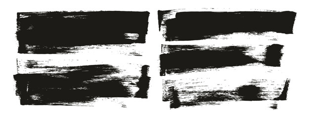 Poster - Hand Drawn Flat Sponge Regular Artist Brush Long Background Mix High Detail Abstract Vector Background Mix Set 