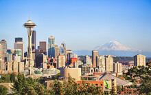 View Of Seattle Cityscape, Washington State