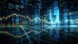 Fototapeta Kosmos - Conducting data-centric stock market analysis tailored for hedge fund brokers