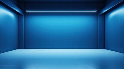 Wall Mural - sambathdara Empty photo studio backdrops and spotlight on blue bebf9902-7075-45de-b9a7-e3777cee6921-gigapixel-hq-scale-2 00x