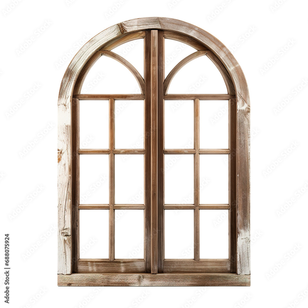 wooden window frame isolated on transparent background Remove png ...