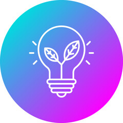 Poster - Ecologic Bulb Icon