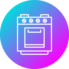 Sticker - Cooking Stove Icon