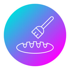 Sticker - Pastry Brush Icon