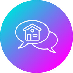 Sticker - House Chat Icon