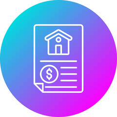 Wall Mural - House Payment Icon