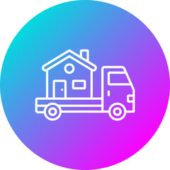 Sticker - House Relocation Icon