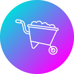 Canvas Print - Wheelbarrow Icon