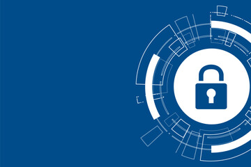 Cyber security technology concept , Shield With Keyhole icon with world map background , personal data , vector illustration.