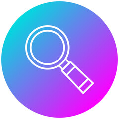 Canvas Print - Magnifying Glass Icon