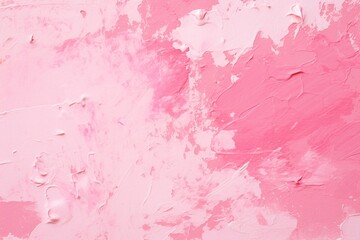 Poster - Close-Up of Pink and White Wall with Textured Paint