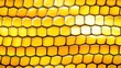 Seamless pattern with yellow reptile skin scales texture.