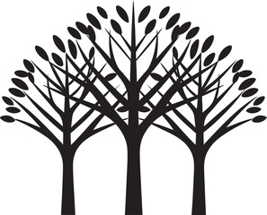 Aufkleber - Verdant Legacy Iconic Tree Logo Icon Grove Guardian Tree Icon Mark
