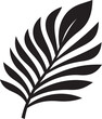PalmWhisper Subtle Leaf Vector TropicSerenade Gentle Icon Design