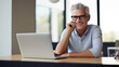 © Studio Nova - Middle aged man working on a laptop in his modern office