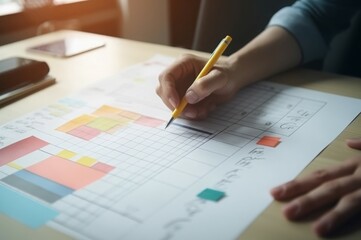 Poster - Appointment calendar organizer. Monthly task planner and time management. Generate ai