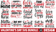 Valentine's day svg bundle, Valentine's day t-shirt design, Valentine's Day SVG, Happy Valentine's Day