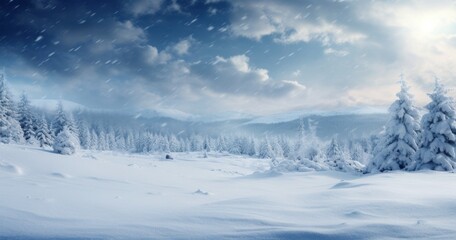 Wall Mural - winter snow background, free clipart