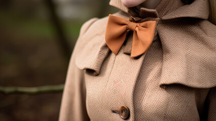 Womenswear autumn winter clothing and accessory collection in the English countryside fashion style, classic look