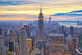 Fototapeta Miasta - Manhattan Cityscape with Empire State Building