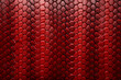 A close up details texture of a snake skin pattern in red color, realistic wallpaper, Generated by AI