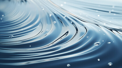 Fototapete - Rippling Patterns of Water Droplets on a Lake Surface Background