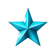 Iconos de fondo transparente con forma de estrellas de color azul
