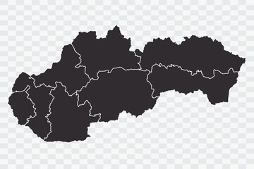 slovakia map iron color on white background quality files png