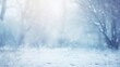 Winter nature snowfall background with copy space