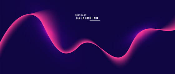 fluid neon color wave. abstract faded ribbon