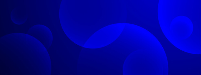 blue vector modern abstract banner with shapes