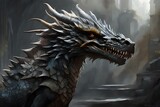 oncept art of diffrent breed of a Game of Thrones dragon, series screengrab