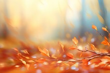 Orange Blurred Background Autumn Fall Abstract Yellow Texture Blur Bokeh Colours Bright Colourful Nature Wallpaper Red Forest Light Season Vibrant Park Natural