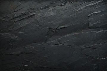 Wall Mural - background slate black texture stone surface textured pattern material abstract rough dark grey blank mineral grunge natural rustic nobody floor detail nature empty