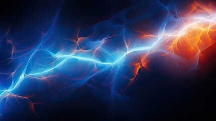 Abstract lightning, colorful lightning background, electric fractal background