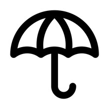 Umbrella Line UI Icons