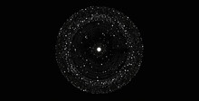 A Vector Containing Of Small Dots Forming A Circle, Abstract Circle Background, Spiral Galaxy In Black. Hd Background Wallpaper