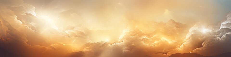 abstract smooth golden glowing festive background long narrow panoramic view copy space