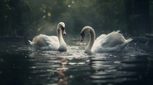 Swans Swimming In A Beautiful River, An AI-Enhanced Ballet