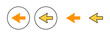 Arrow icon set for web and mobile app. Arrow sign and symbol for web design.
